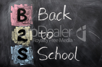 Acronym of B2S - Back to School