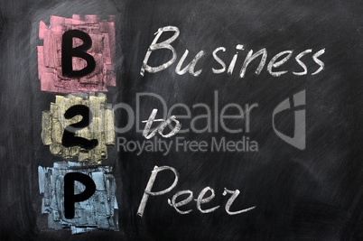 Acronym of B2P - Business to Peer