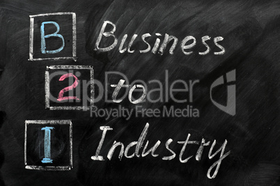 Acronym of B2I - Business to Industry