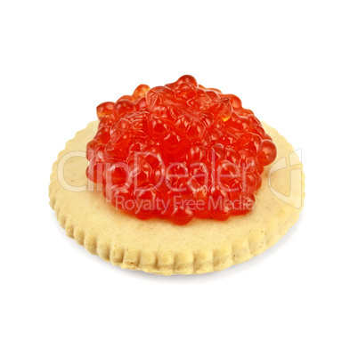 Caviar on a cracker