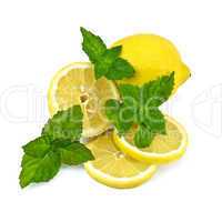 Lemons with mint