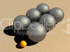 Petanque game balls