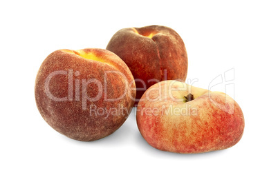 Peaches round and flat