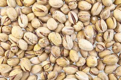 The texture of pistachios