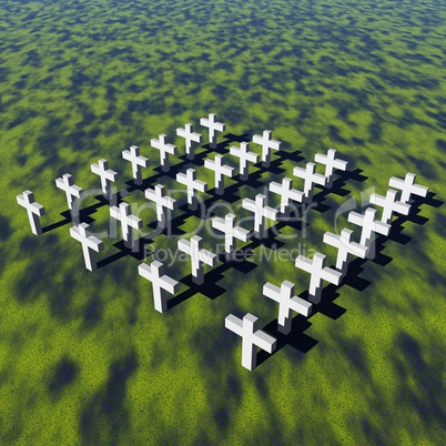 White crosses