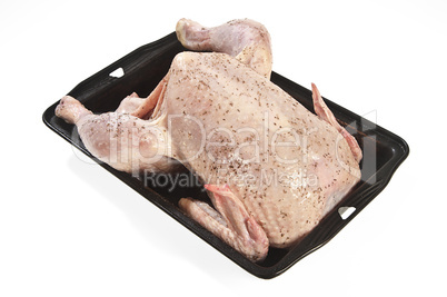Chicken body ready for cooking