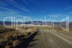 Excelsior Mountains and salt flats, Nevada