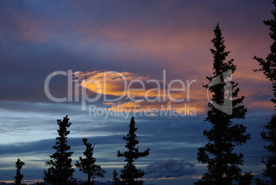 Evening clouds, Rocky Mountains, Colorado