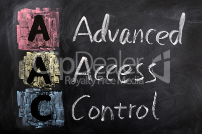 Acronym of AAC for Advanced Access Control