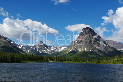 Lake near Many Glacier, Glacier National Park, Montana