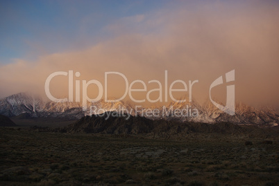 Early Morning in the Alabama Hills with Sierra Nevada, California