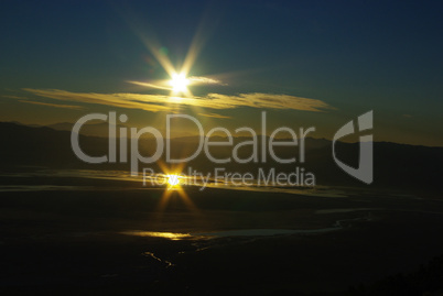 Sunrise on Salt Flats, Sierra Nevada, California