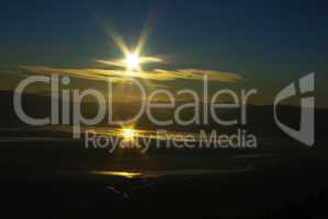 Sunrise on Salt Flats, Sierra Nevada, California