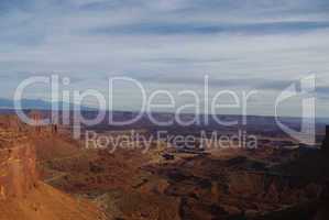 View on canyons and mountains, Canyonlands Nationalpark