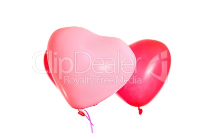 Pair of heart shaped balloons