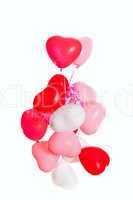 Group of heart shaped balloons