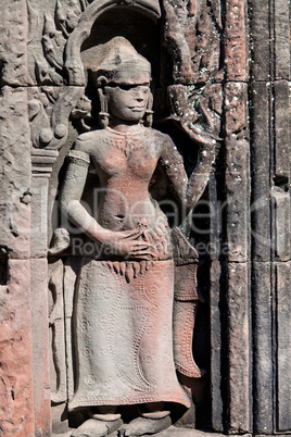 Dancing apsara on the wall