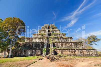 Ancient khmer pyramid in Koh Kher, Cambodia