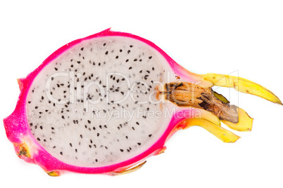 Pitaya slice isolated