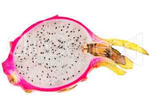 Pitaya slice isolated