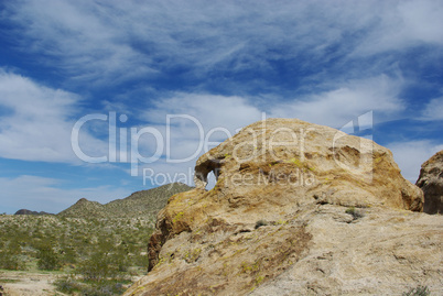 Nevada "skull head" near Christmas Tree Pass, Laughlin,Nevada