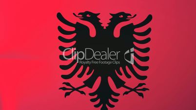 Albania Waving Flag