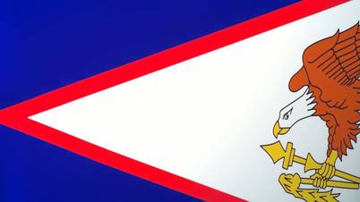 American Samoa Waving Flag
