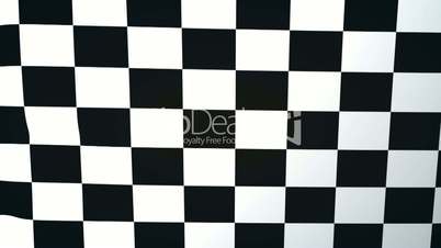 Auto Racing Chequered Waving Flag
