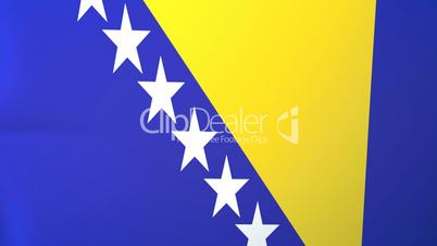 Bosnia Waving Flag