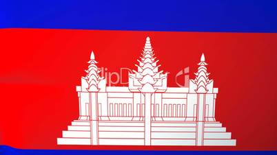 Cambodia Waving Flag