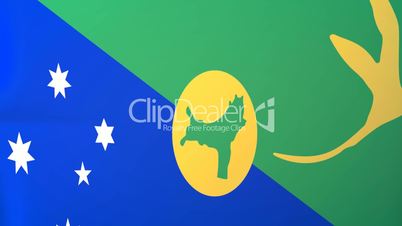 Christmas Island Waving Flag