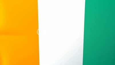 Cote d Ivoire Waving Flag