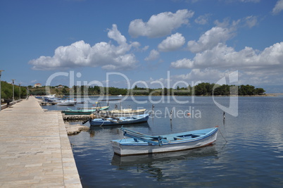 Boote bei Nin, Kroatien