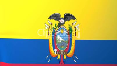 Ecuador Waving Flag