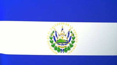 El Salvador Waving Flag