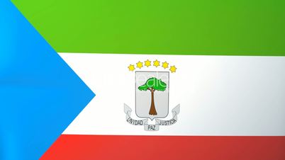 Equatorial Guinea Waving Flag