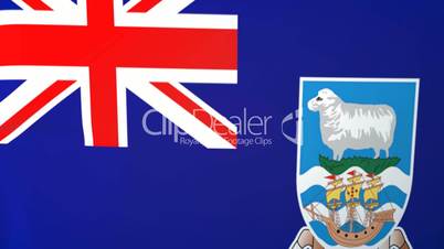 Falkland Islands Waving Flag