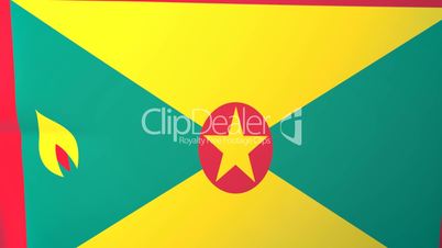 Grenada Waving Flag