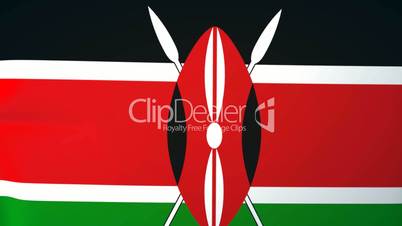 Kenya Waving Flag