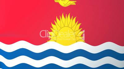 Kiribati Waving Flag