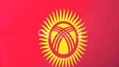 Kyrgyzstan Waving Flag