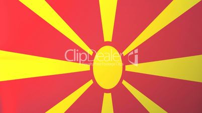 Macedonia Waving Flag
