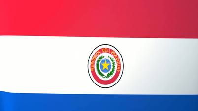 Paraguay Waving Flag