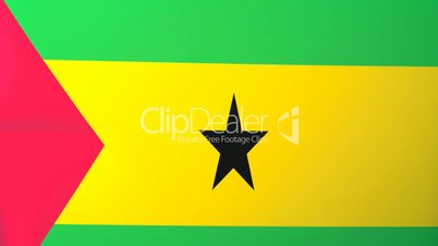 Sao Tome and Principe Waving Flag