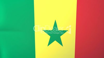 Senegal Waving Flag