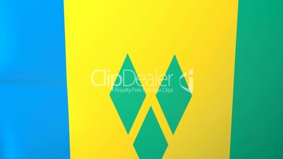 St Vincent and the Grenadines Waving Flag
