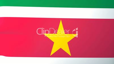 Suriname Waving Flag