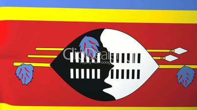 Swaziland Waving Flag