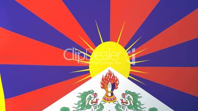 Tibet Waving Flag