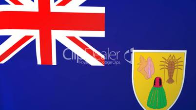Turks and Caicos Islands Waving Flag